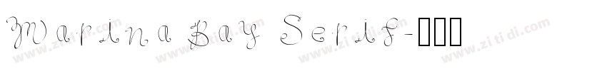 Marina Bay Serif字体转换